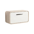 Modern Minimalist Wooden Storage Cabinet with White Front
