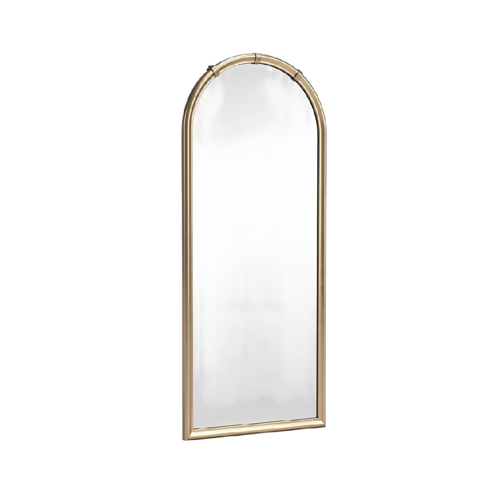 Arched Gold Framed Full-Length Wall Mirror